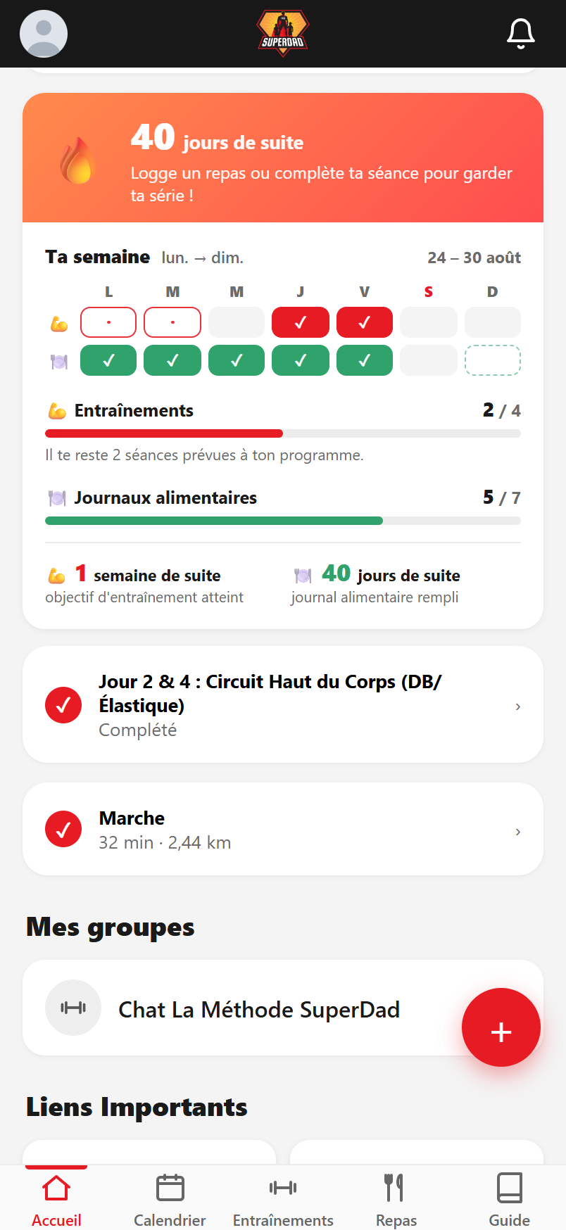 Ta série et ta semaine