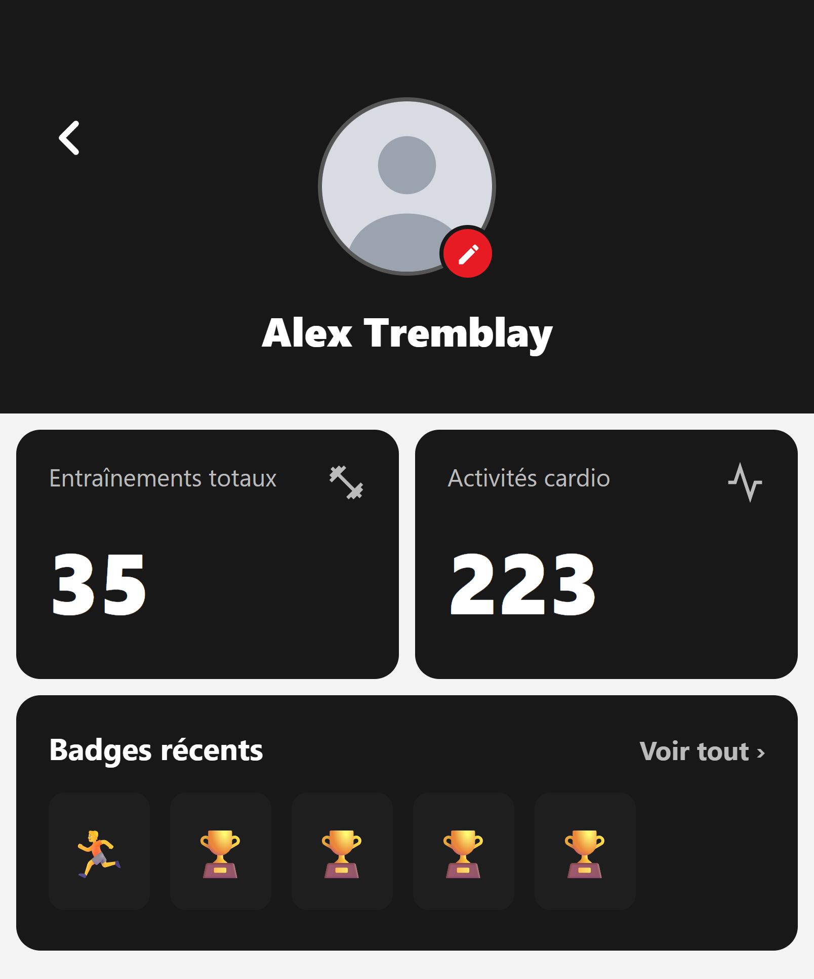 Tes badges vivent dans ton compte