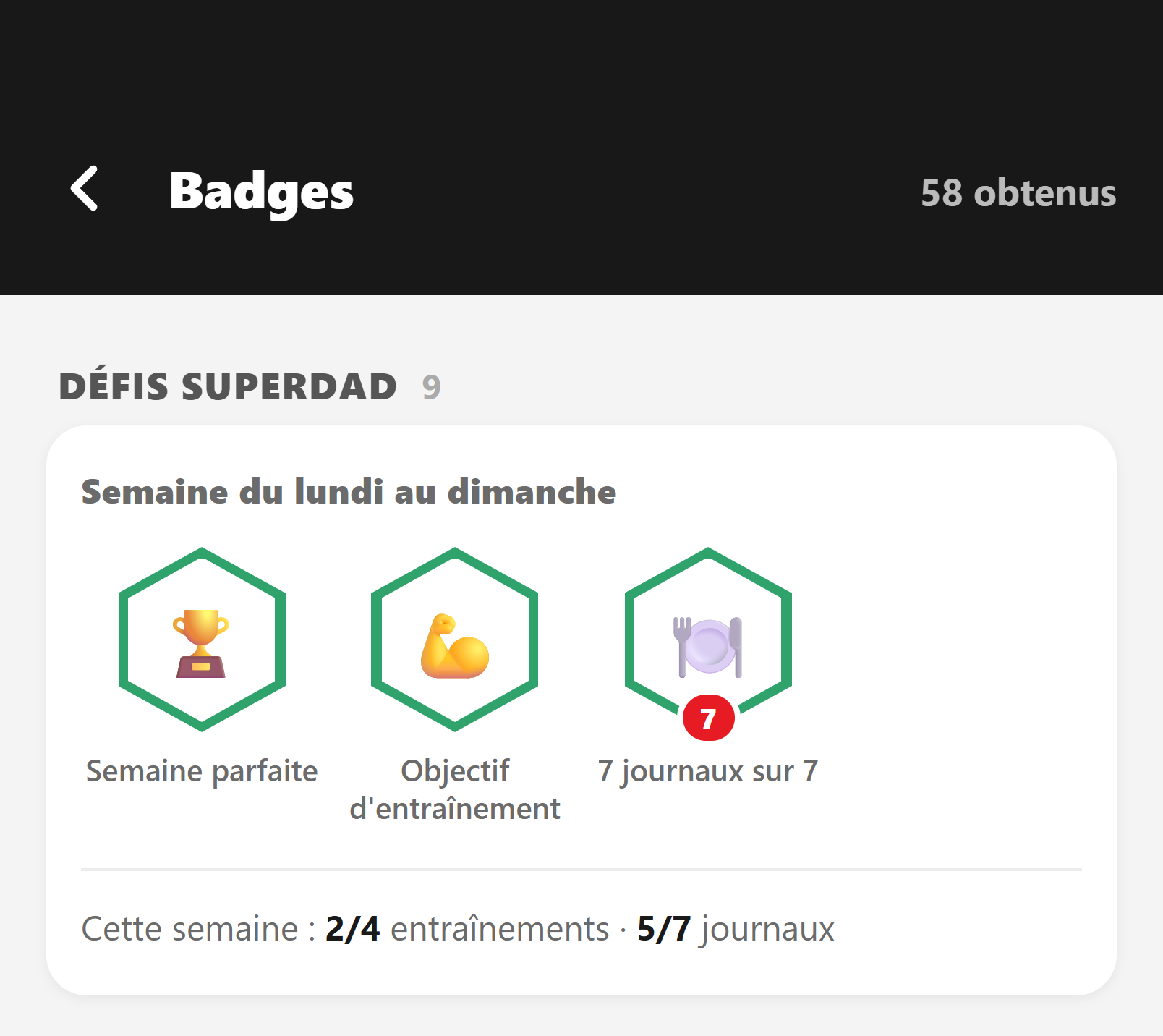 Les défis SuperDad de la semaine