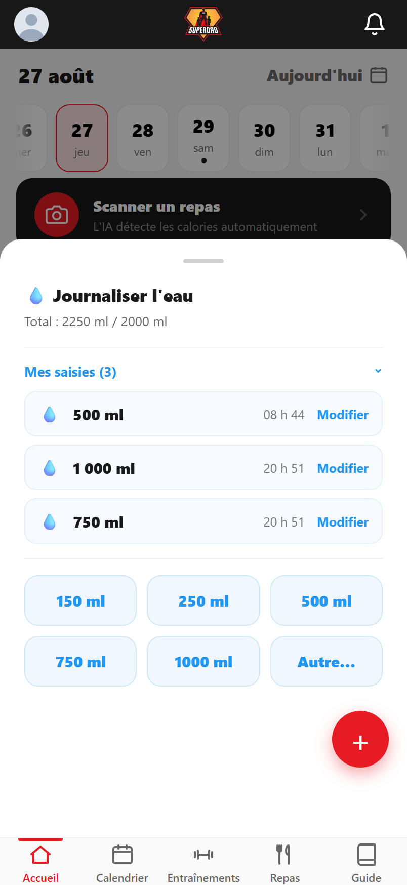 Chaque verre, avec son heure