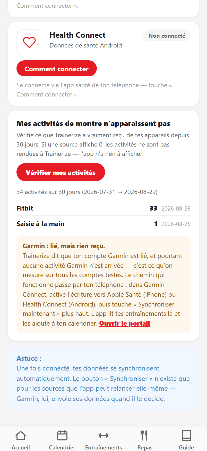 Vérifier ce qui est vraiment arrivé