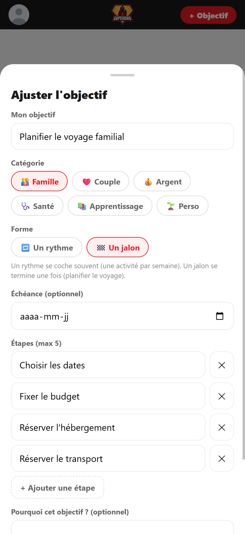 Un rythme ou un jalon