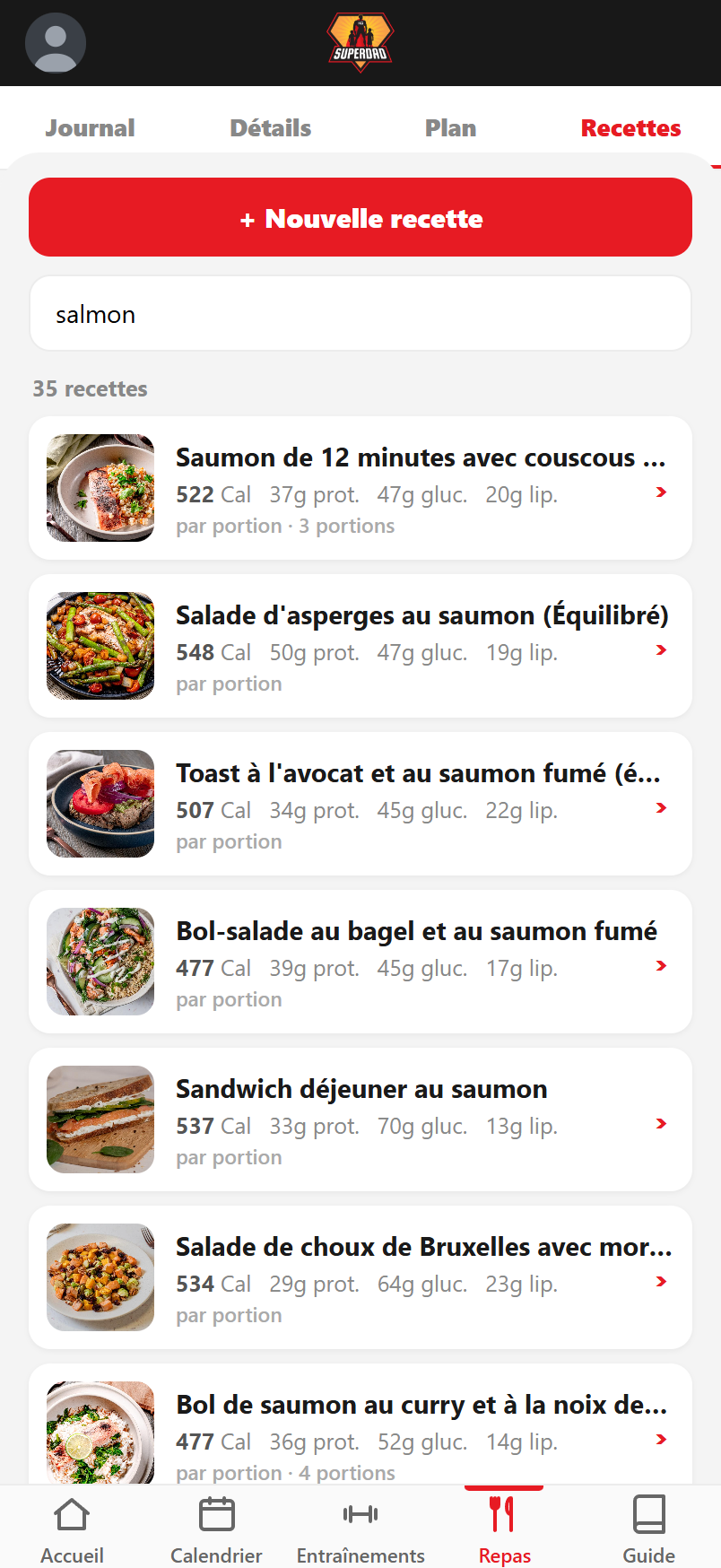 Cherche un ingrédient