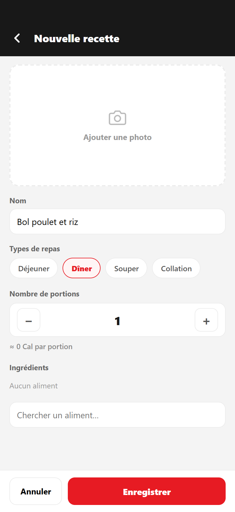 Crée ta recette