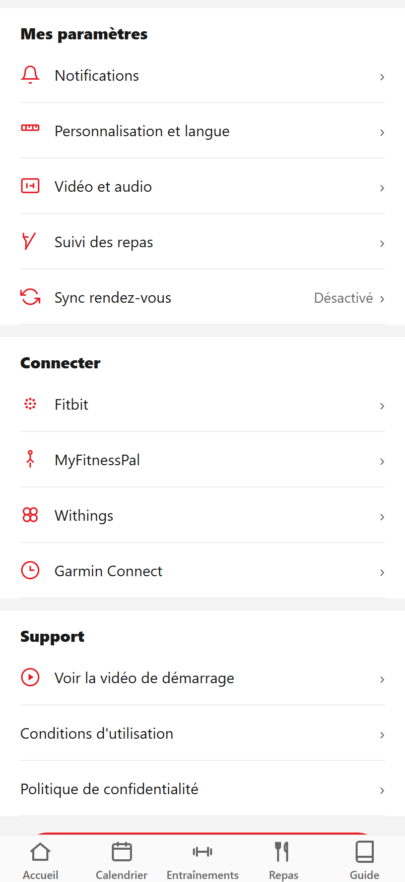 Où sont tes réglages