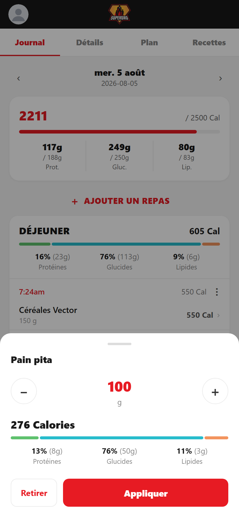 Ajuste une portion sans tout refaire